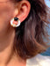 Boucles d'oreilles Boucheron - Boucles d'oreille Or Jaune, Onyx, Cristal de Roche et Diamants 58 Facettes 1