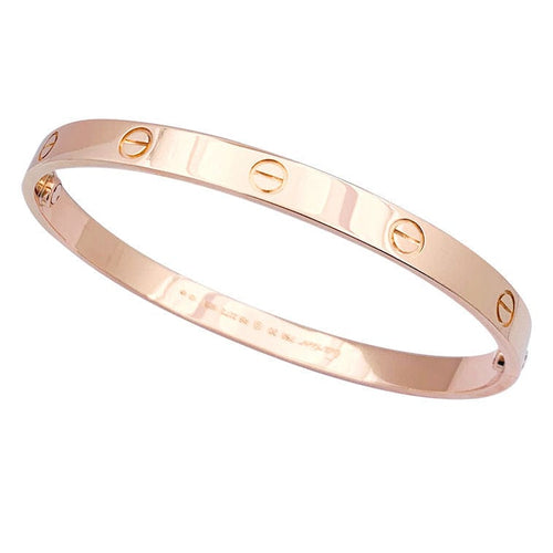 Bracelet Cartier, "Love", en or rose. 58 Facettes 34326