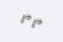 Boucles d'oreilles Oro Bianco Boucles d'oreilles Trilogie en or blanc et diamants 58 Facettes ORC206