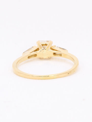Bague 54 Bague trilogie diamant en or jaune 58 Facettes 1163.10
