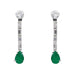 Boucles d'oreilles Boucles d'oreilles Puces Or blanc Emeraude 58 Facettes 3160684RV