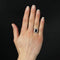 Bague 55 Bague platine saphir diamant art déco 58 Facettes 23-374