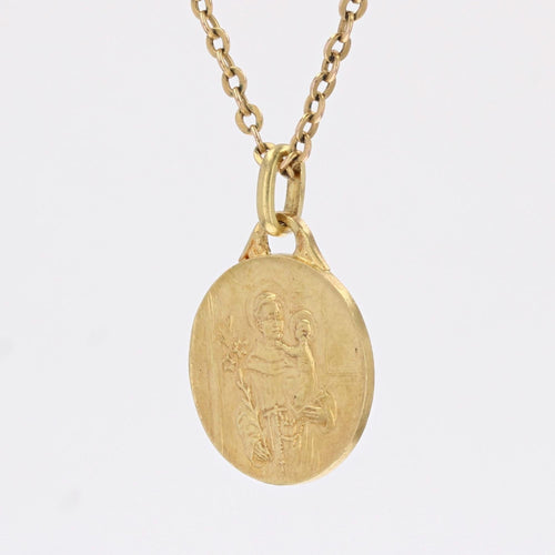 Pendentif Médaille Saint Joseph or jaune 58 Facettes CVP110