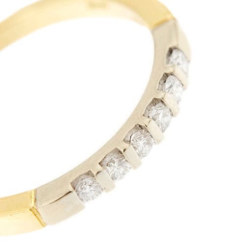 Bague 61 Bague Riviera avec diamants de 0,24 ct 58 Facettes 36981