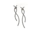 Boucles d'oreilles en or blanc, diamants naturels