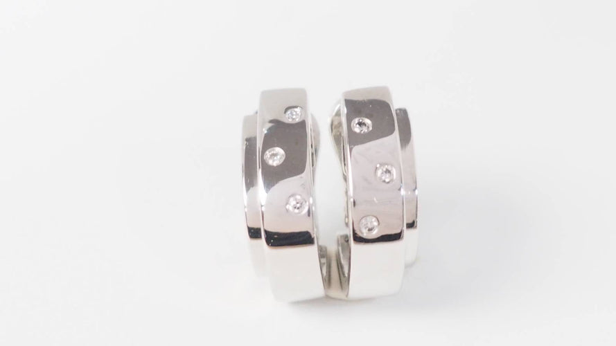 Boucles d'oreilles Boucles d'oreilles Piaget Possession en or blanc et diamants 58 Facettes 32841