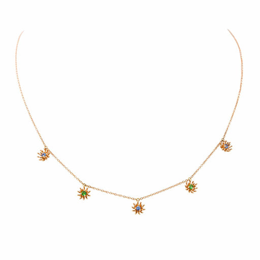 Mellerio necklace Le petit Cactus necklace Pink gold Sapphire 58 Facettes 3112161CN