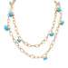 Pomellato long necklace, "Capri", pink gold, turquoise ceramic. 58 Facettes 33660