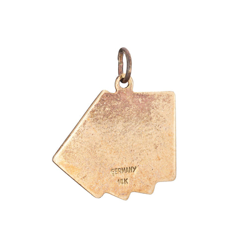 Pendentif Pendentif vintage en or jaune représentant un jeu de cartes 58 Facettes G14191