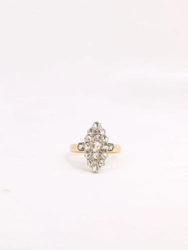 Bague 46 Bague marquise ancienne diamants taille rose 58 Facettes J313