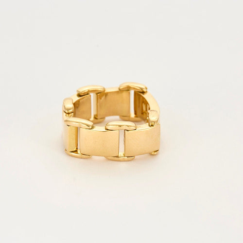 Bague 61 Bague souple or jaune 58 Facettes EL001