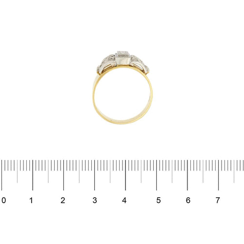 Bague Bague deux ors et diamants 58 Facettes 30163