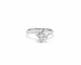 Bague bague solitaire or blanc diamant 58 Facettes
