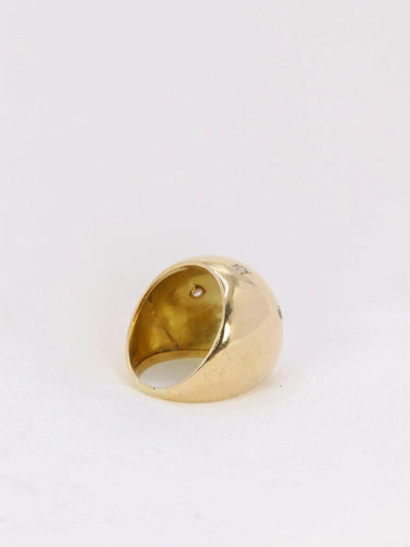Bague 46 Bague boule diamants taille ancienne 58 Facettes J143