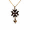 Pendentif Pendentif croix Huguenote or jaune 58 Facettes 2-PEF1-GS38462-3