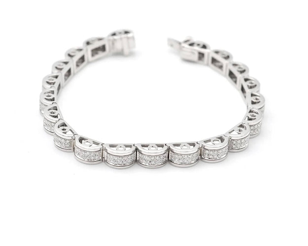 Bracelet Bracelet de tennis en or blanc 2,80 ct 58 Facettes 14288