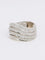 Bague vague vintage or blanc diamants 2,5ct