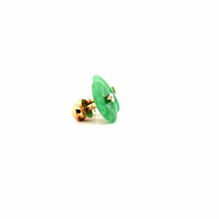 Boucles d'oreilles Boucles d'oreilles Or Jaune 18k Pierre de Jade 58 Facettes A2BO-GS32226-12