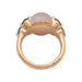 Bague 53 Bague Pomellato, "Luna", or rose, pierre de lune, aigues-marines. 58 Facettes 33972