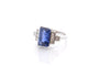 Bague 53 Bague saphir de 4,26cts et diamants 58 Facettes 26689-26823