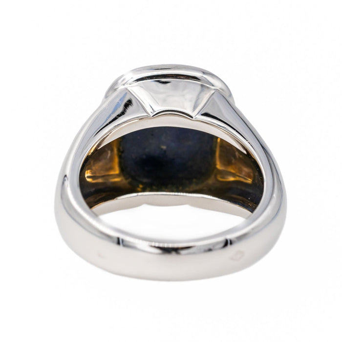 Bague 53 Hermès Bague Or blanc Lapis Lazuli 58 Facettes 3411142CN