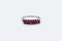Bague Oro Bianco Bagues en or blanc avec rubis 58 Facettes anl560