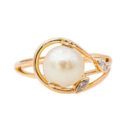 Bague 55 Bague Or rose Perle 58 Facettes 3456050CN