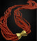 Collier Collier long à plusieurs rangs en corail rouge 58 Facettes
