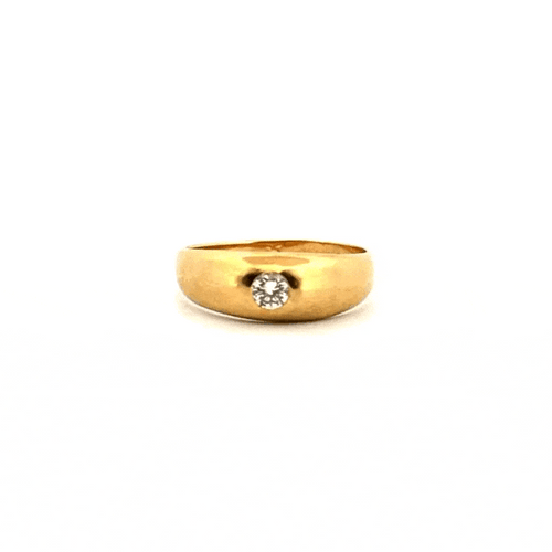 Bague Solitaire Jonc or jaune et diamant 58 Facettes 74-GS33286-1