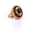 Bague 56 Anello vintage en or jaune 18 kt avec grenats 58 Facettes