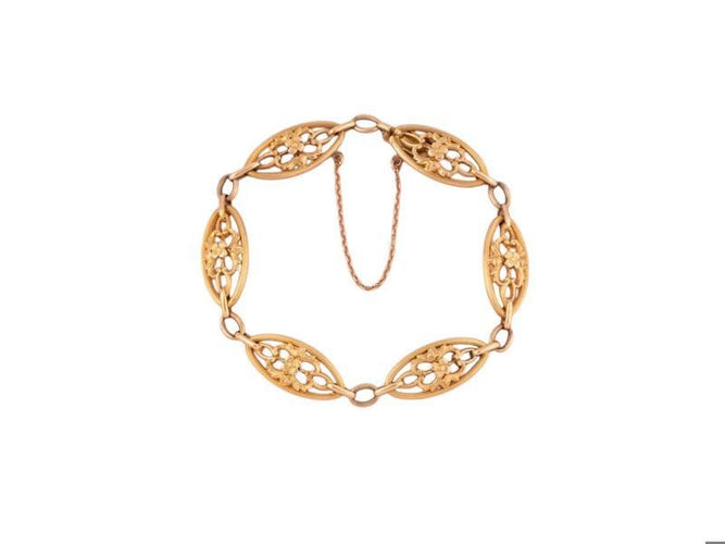 Bracelet Bracelet ancien en or jaune 18k 58 Facettes