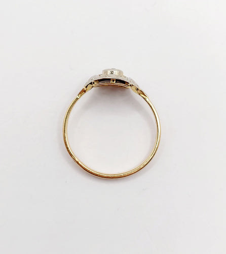 Bague 58 Bague Art Déco petit diamant taille rose (circa 1910) 58 Facettes A06406