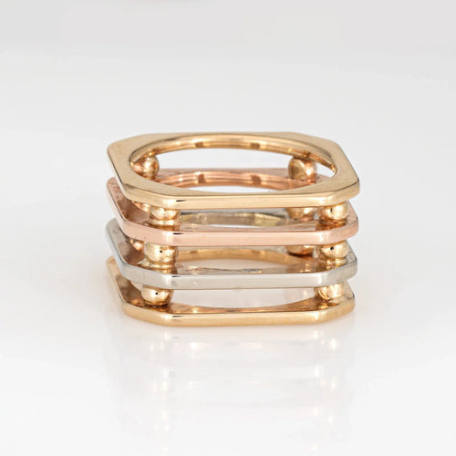 Bague 52 Bague trois ors Square Gate 58 Facettes G13697