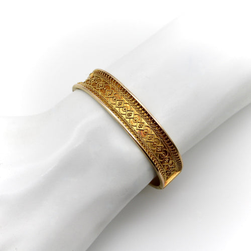 Bracelet Bracelet en filigrane de style étrusque néo-étrusque en or 14 carats 58 Facettes
