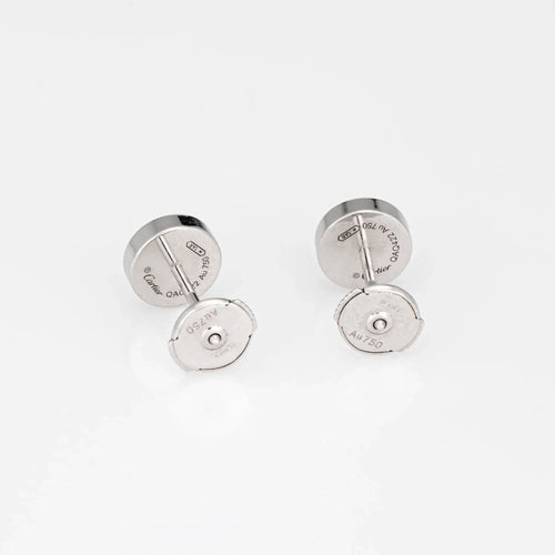 Boucles d'oreilles Cartier Love Stud Earrings 18k White Gold COA + Receipt Estate Signed Jewelry 58 Facettes G13604