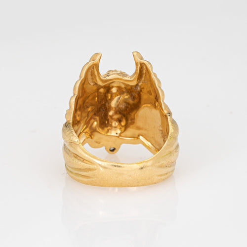 Bague 53.5 Carrera y Carrera - Bague Ange Masqué en or jaune et diamants 58 Facettes G14174