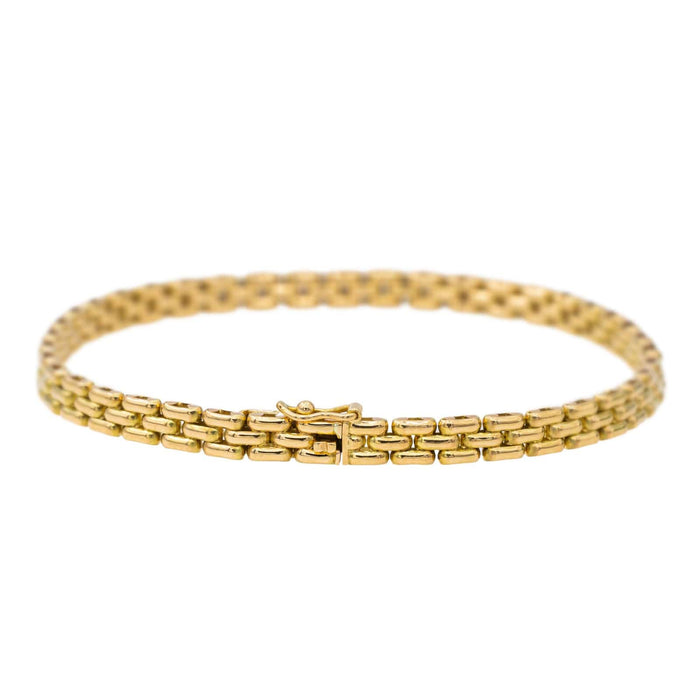 Bracelet Cartier Bracelet Maille panthère Or jaune 58 Facettes 3002289CN