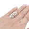 Bague 51 Bague Art Déco, platine et diamants. 58 Facettes 34491