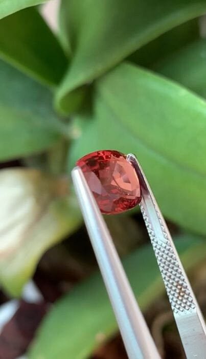 Gemstone Spinelle rouge 3.18cts non chauffé de Birmanie 58 Facettes 513