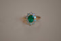 Vintage emerald and diamond ring