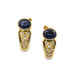 Boucles d'oreilles Boucles d'oreilles or jaune saphirs diamants 58 Facettes 220100R