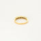 Bague 52 Demi-Alliance or jaune, émeraudes et diamants 58 Facettes ROD3421
