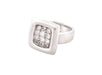 Bague 50 vintage bague HERMES en or blanc & argent sertie 12 diamants 58 Facettes 264288