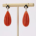 Boucles d'oreilles Pendants d'oreilles corail onyx et diamants 58 Facettes 24-184