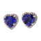 Boucles d'oreilles Boucles d'oreilles en or blanc avec tanzanites et diamants 58 Facettes G3503