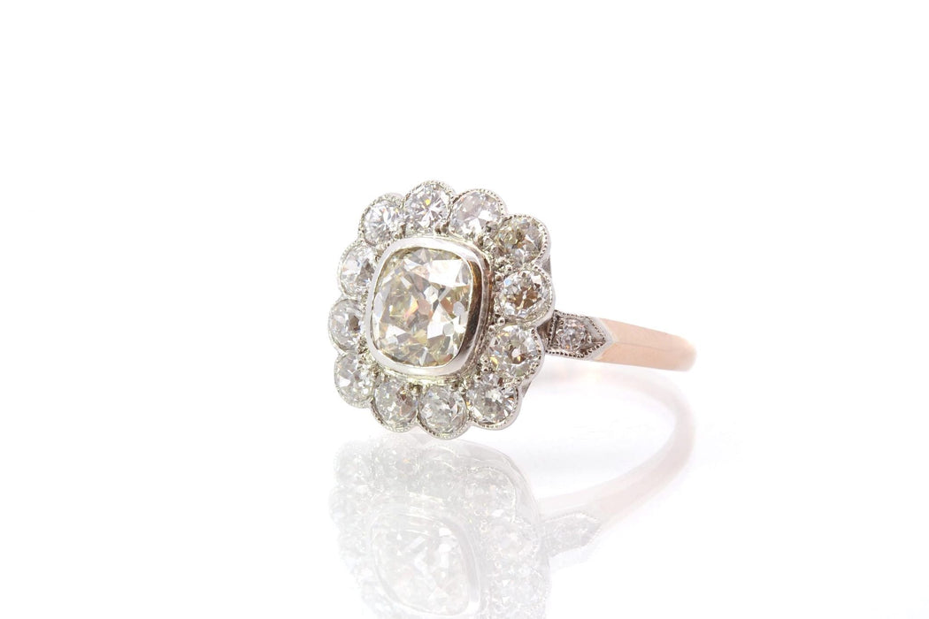 Bague 52 Bague vintage marguerite diamants 58 Facettes 25555-25815