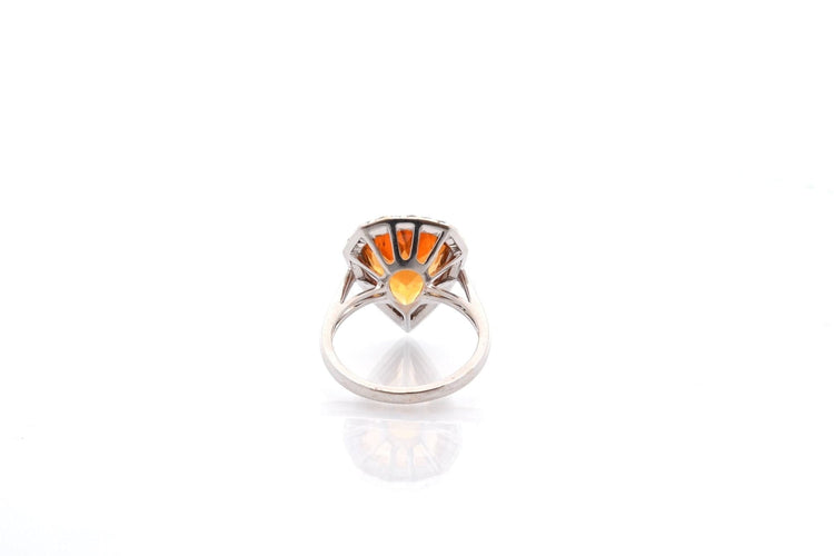 Bague 52 Bague citrine de 4,06cts et diamants 58 Facettes 26785