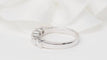 Bague 53.5 Demi alliance en or blanc et diamants 0.60ct 58 Facettes 31384