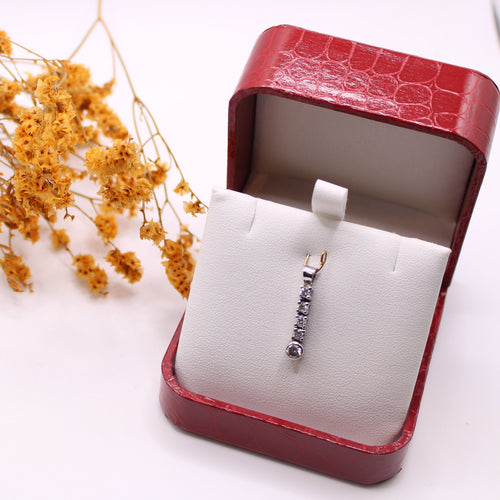 Pendentif Pendentif articulé Or blanc et 5 Diamants 58 Facettes