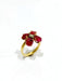 Bague 53 Bague en or, rubis et diamants 58 Facettes